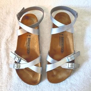 Stylish Fun Birkenstocks with Crisscross Ankle Straps